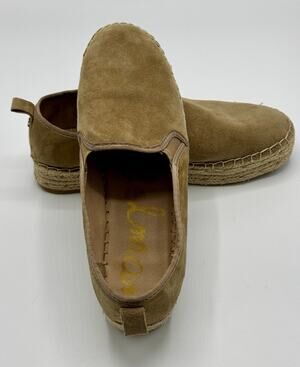 Sam Edelman Carrin Tan Suede Espadrille Platform Shoe US Size 9.5